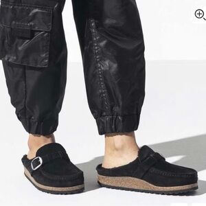 Birkenstock Buckley Clog Black Suede